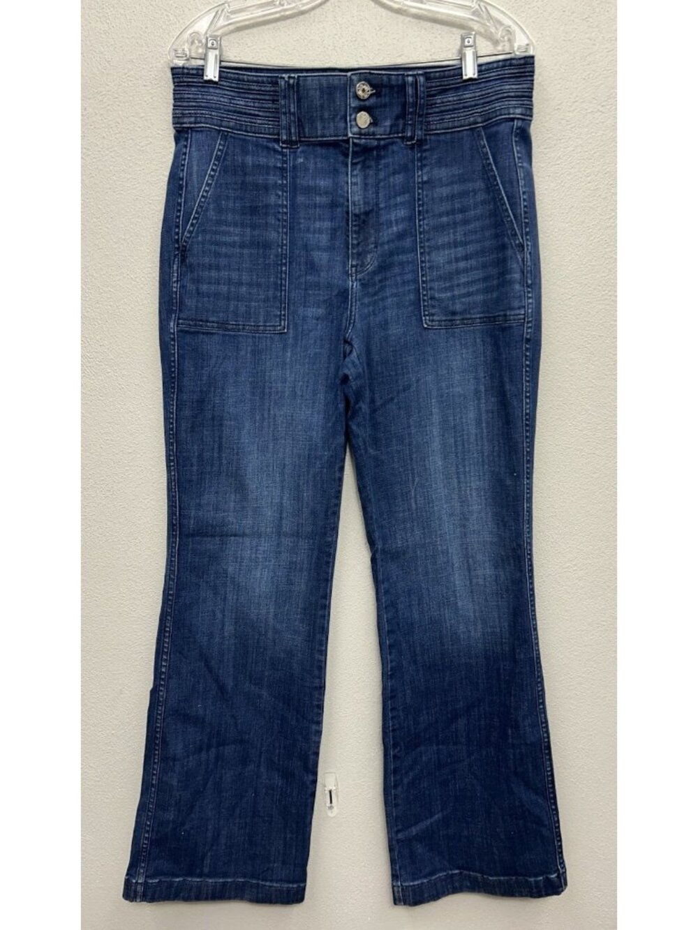 White House Black Market Extra High Rise Trouser Jean Everyday Soft Size 12